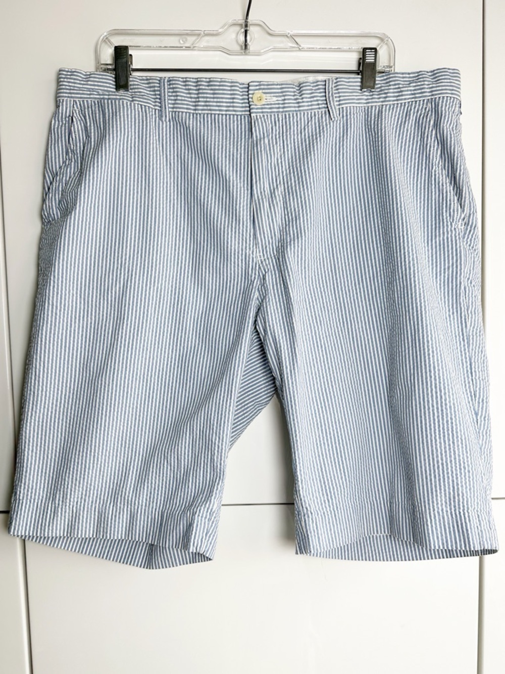 Polo Ralph Lauren Classic Fit Seersucker Shorts Size: 38 Summer Preppy